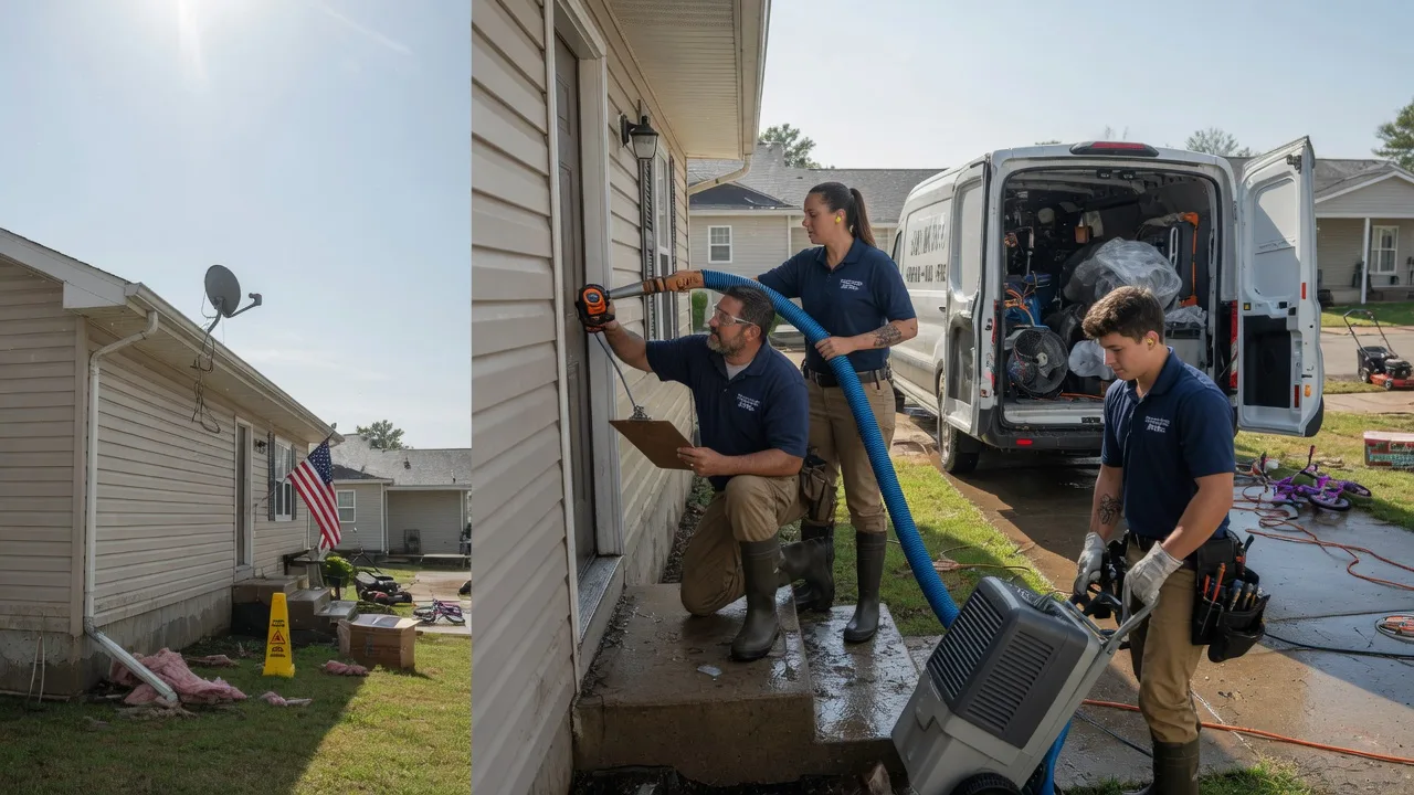 Ceiling Water Damage Restoration in Scott Air Force Base, IL near me